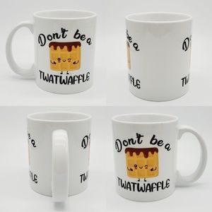 Funny "Don't Be a Twatwaffle" Coffee Mug: Ceramic Adult Cartoon Tea…